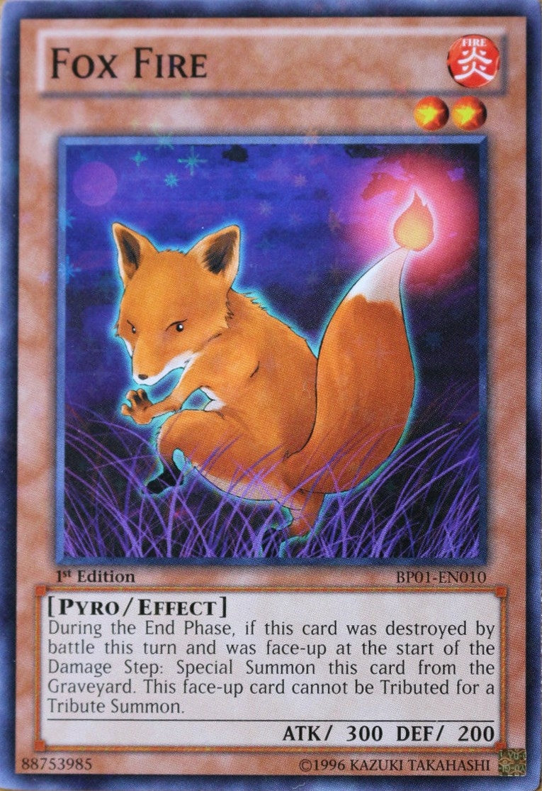 Fox Fire (Starfoil) (1010) (BP01) - YuGiOh Single