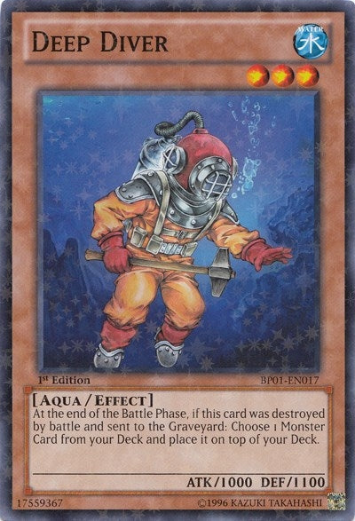Deep Diver (Starfoil) (1017) (BP01) - YuGiOh Single