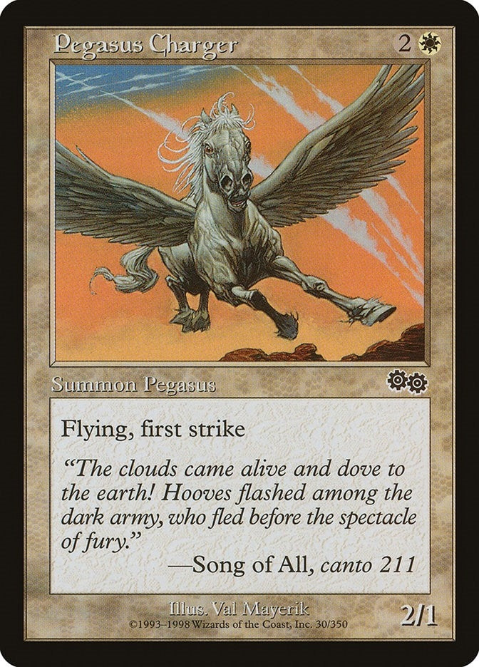 Pegasus Charger (30) [USG] - MTG Single