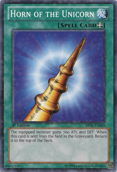 Horn of the Unicorn (Starfoil) (1069) (BP01) - YuGiOh Single