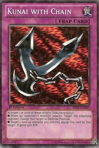 Kunai with Chain (Starfoil) (1087) (BP01) - YuGiOh Single