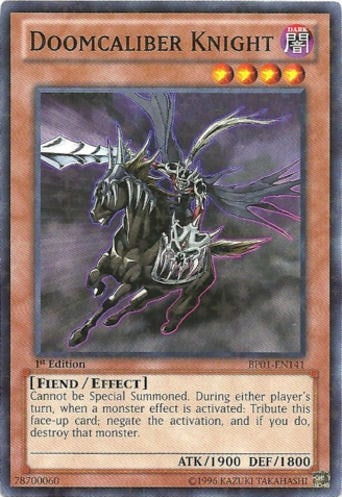 Doomcaliber Knight (Starfoil) (1141) (BP01) - YuGiOh Single
