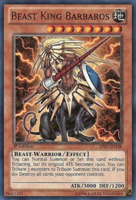 Beast King Barbaros (Starfoil) (1148) (BP01) - YuGiOh Single