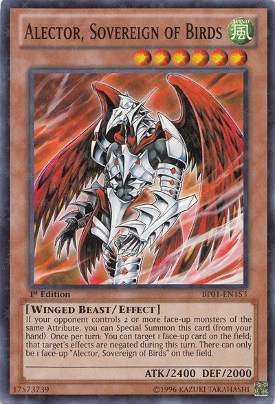 Alector Sovereign of Birds (Starfoil) (1153) (BP01) - YuGiOh Single