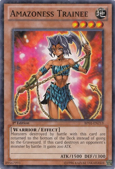 Amazoness Trainee (Starfoil) (1213) (BP01) - YuGiOh Single