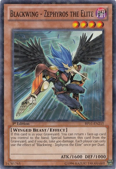 Blackwing - Zephyros the Elite (Starfoil) (1215) (BP01) - YuGiOh Single