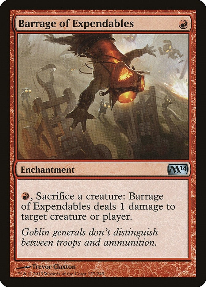 Barrage of Expendables (127) [M14] - MTG Single