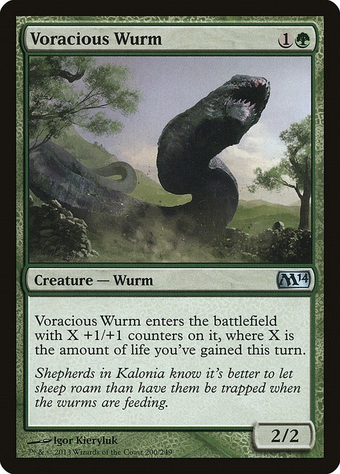 Voracious Wurm (200) [M14] - MTG Single