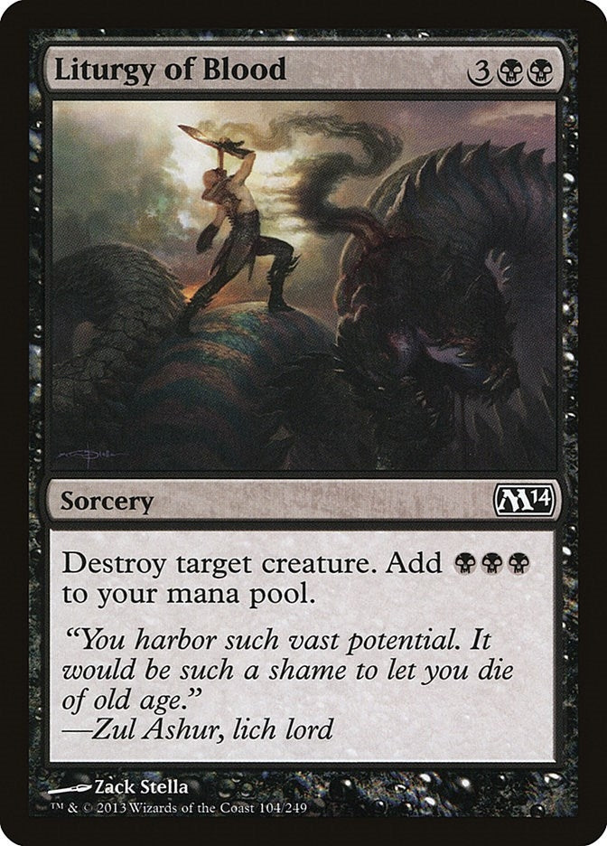 Liturgy of Blood (104) [M14] - MTG Single