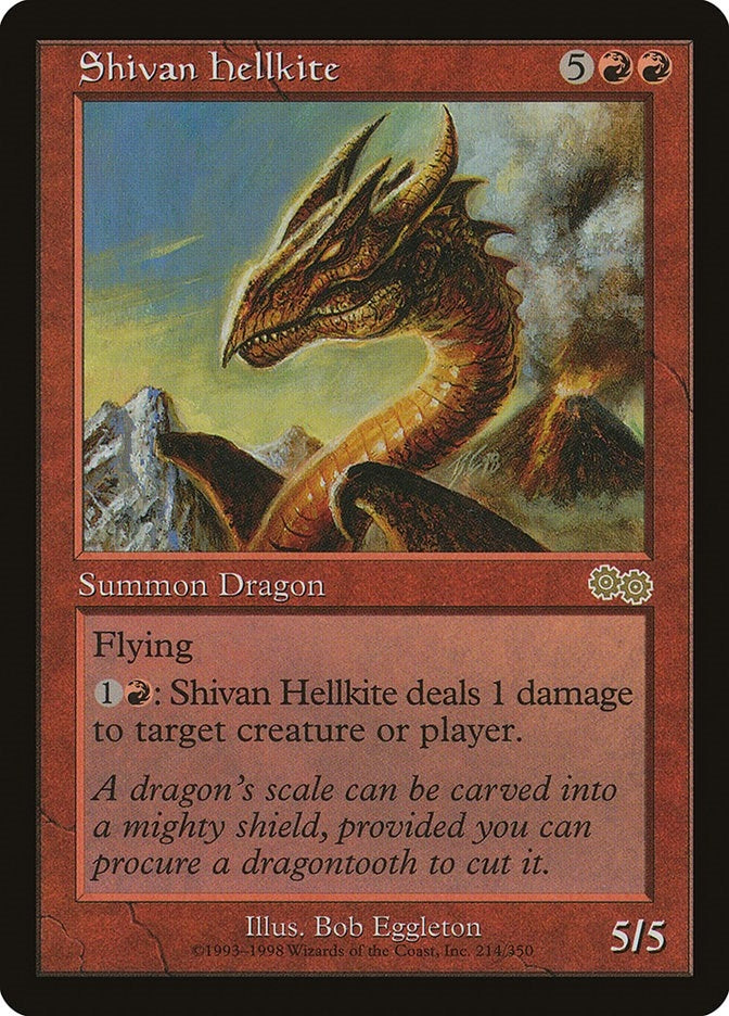 Shivan Hellkite (214) [USG] - MTG Single