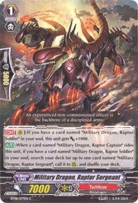 Military Dragon Raptor Sergeant (8077) [BT08] - Cardfight Vanguard Single