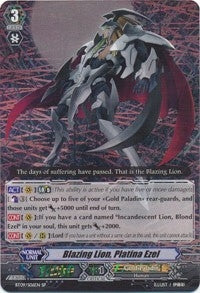 Blazing Lion Platina Ezel (SP) (906) [BT09] - Cardfight Vanguard Single