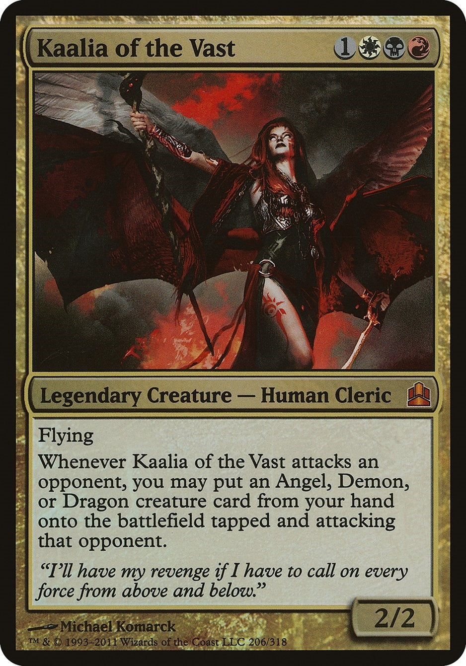 Kaalia of the Vast (Commander) (206) [OVER] - MTG Single