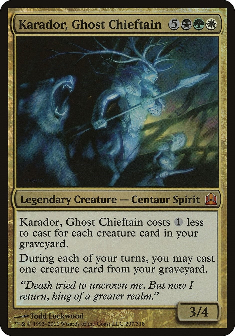 Karador Ghost Chieftain (Commander) [OVER] - MTG Single