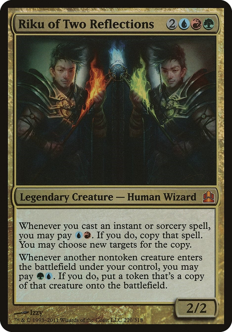 Riku of Two Reflections (Commander) (220) [OVER] - MTG Single