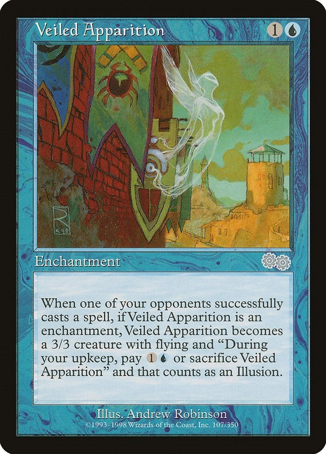 Veiled Apparition (107) [USG] - MTG Single