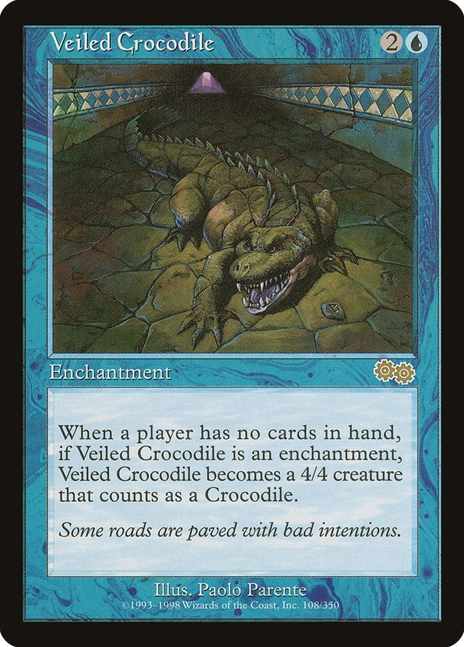 Veiled Crocodile (108) [USG] - MTG Single