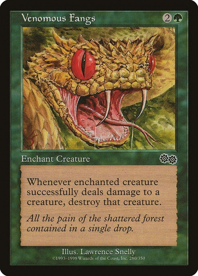 Venomous Fangs (280) [USG] - MTG Single