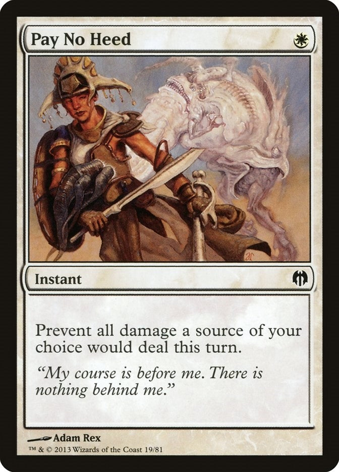 Pay No Heed (19) [DDL] - MTG Single