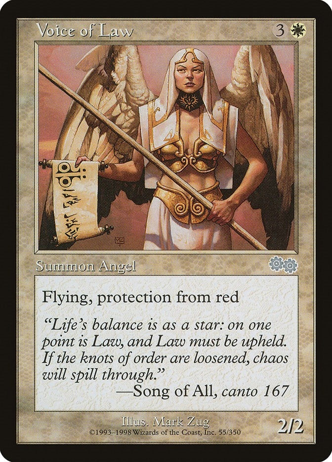 Voice of Law (55) [USG] - MTG Single