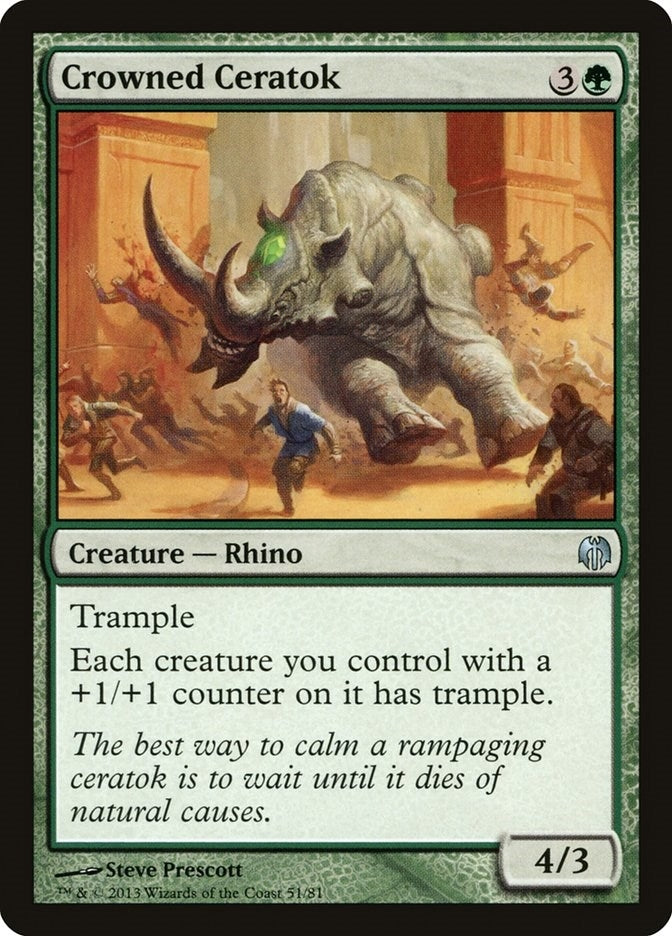 Crowned Ceratok (51) [DDL] - MTG Single