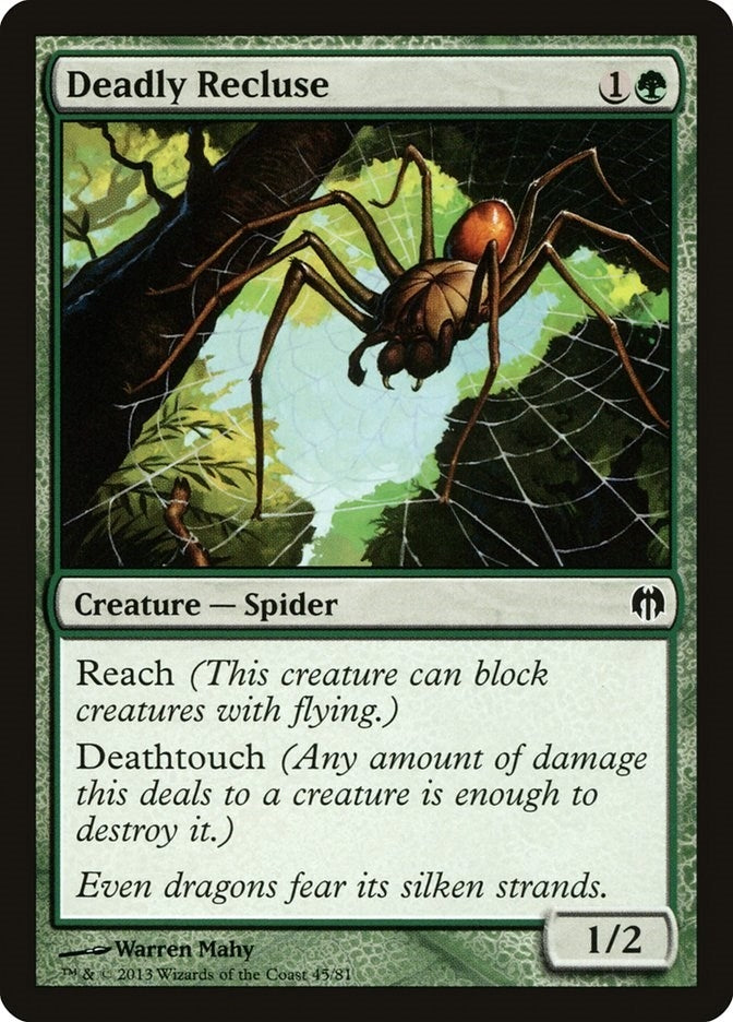 Deadly Recluse (45) [DDL] - MTG Single