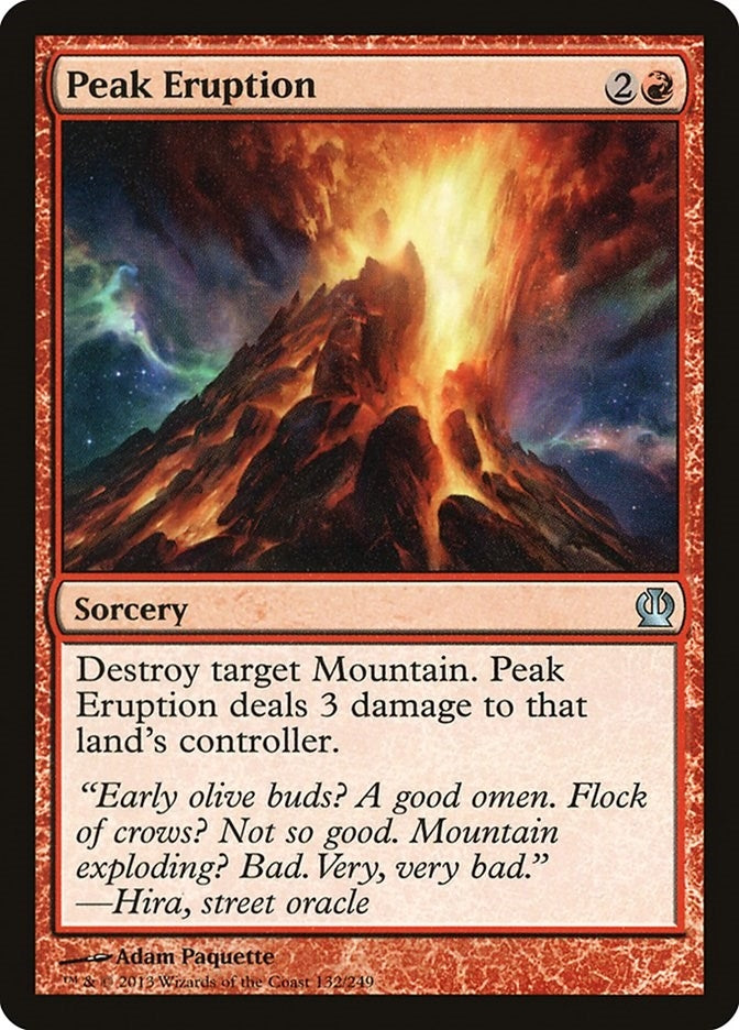 Peak Eruption (132) [THS] - MTG Single