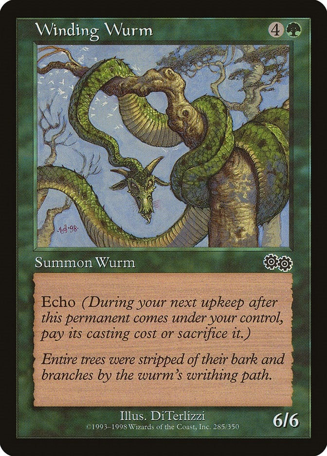 Winding Wurm (285) [USG] - MTG Single