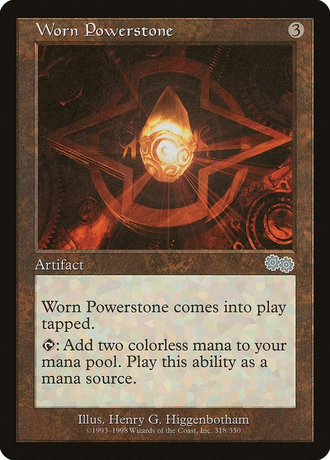Worn Powerstone (318) [USG] - MTG Single