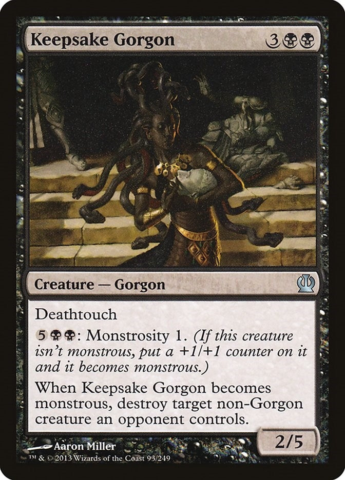 Keepsake Gorgon (93) [THS] - MTG Single
