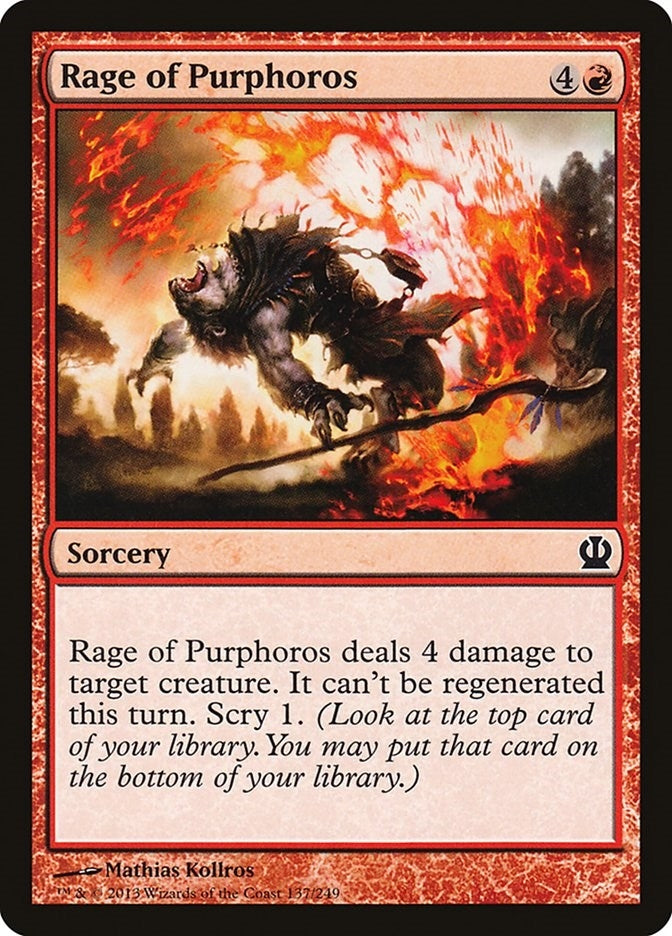 Rage of Purphoros (137) [THS] - MTG Single