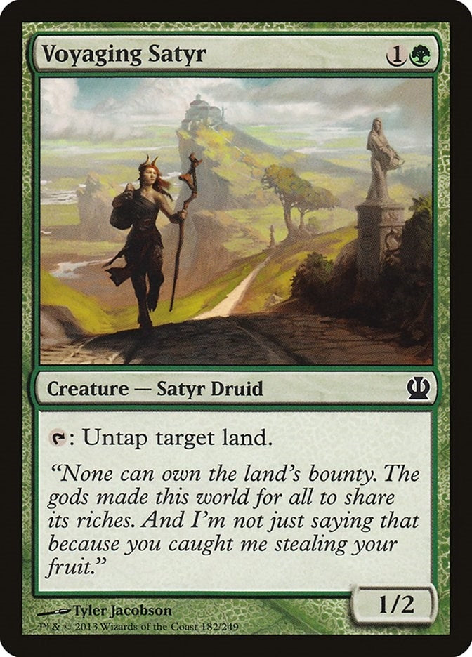 Voyaging Satyr (182) [THS] - MTG Single