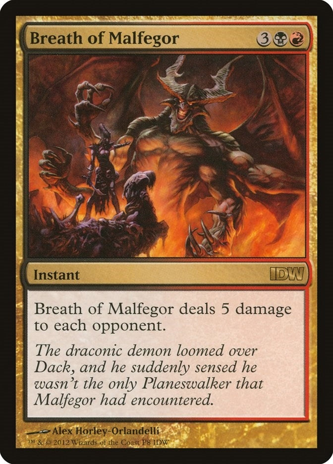 Breath of Malfegor (IDW Comics 2012) (8) [MEDIA] - MTG Single