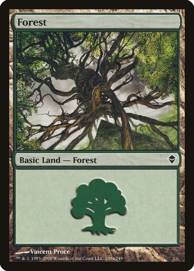 Forest (249a) (249) [ZEN] - MTG Single