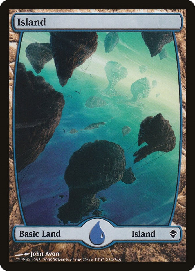 Island (234) - Full Art (234) [ZEN] - MTG Single