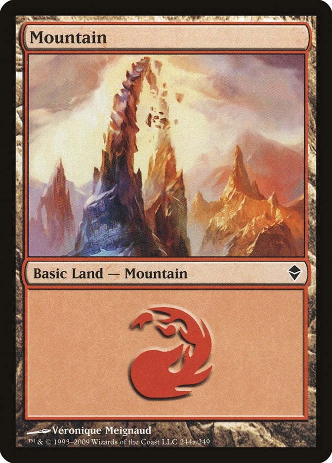 Mountain (244a) (244) [ZEN] - MTG Single