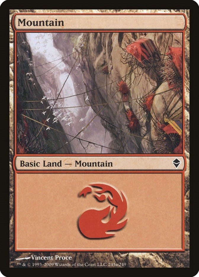 Mountain (245a) (245) [ZEN] - MTG Single