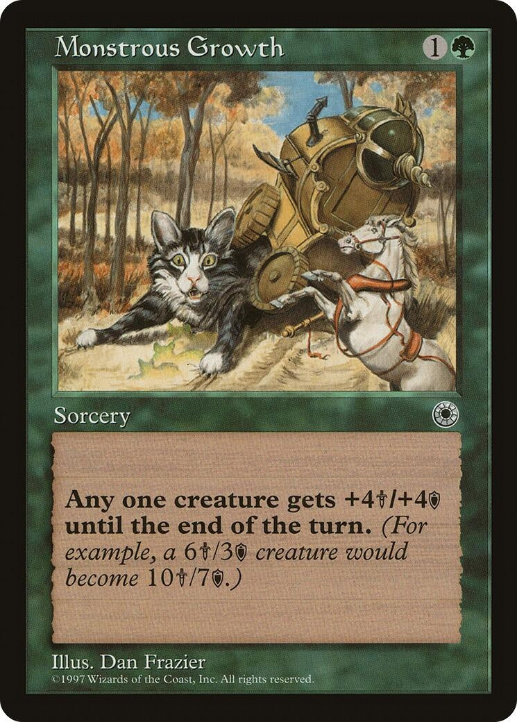 Monstrous Growth (173) [POR] - MTG Single
