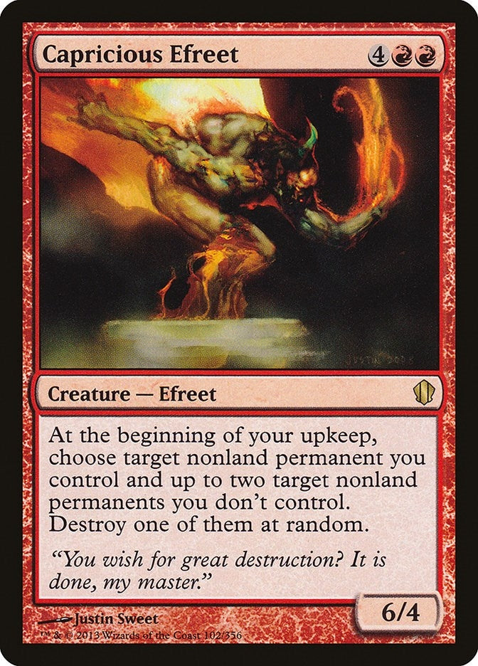 Capricious Efreet (102) [C13] - MTG Single
