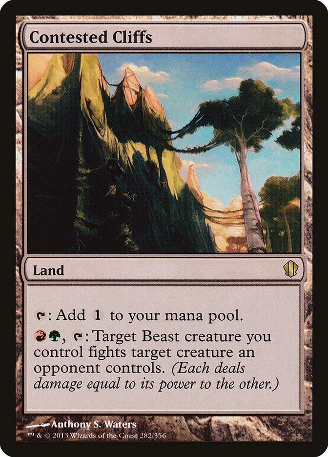 Contested Cliffs (282) [C13] - MTG Single