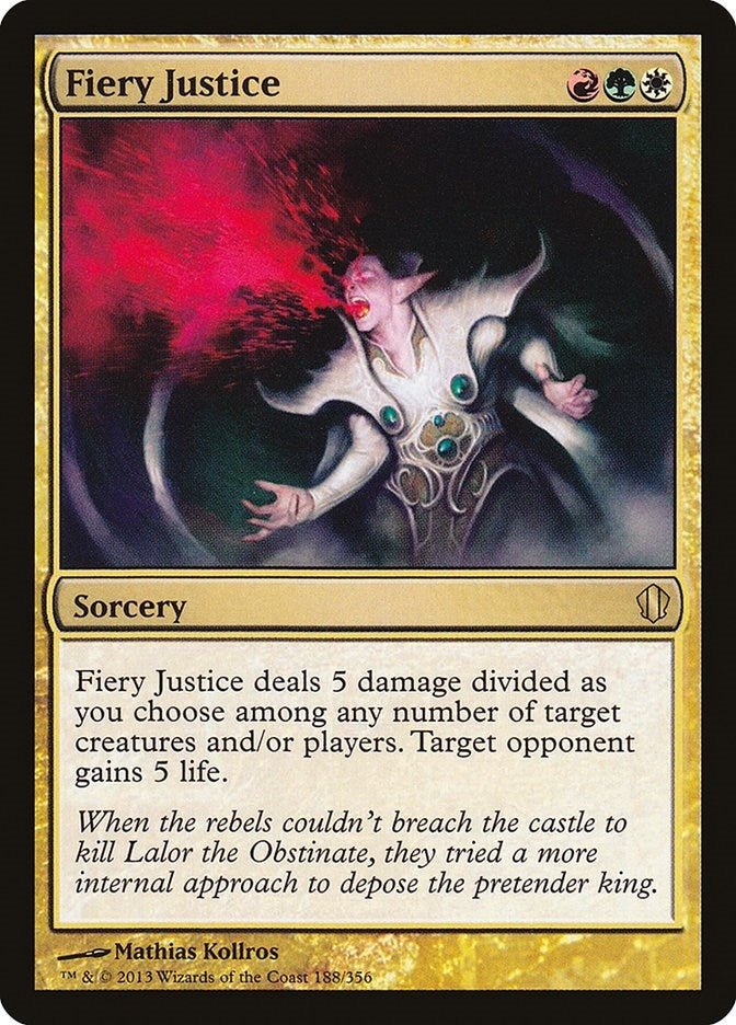 Fiery Justice (188) [C13] - MTG Single
