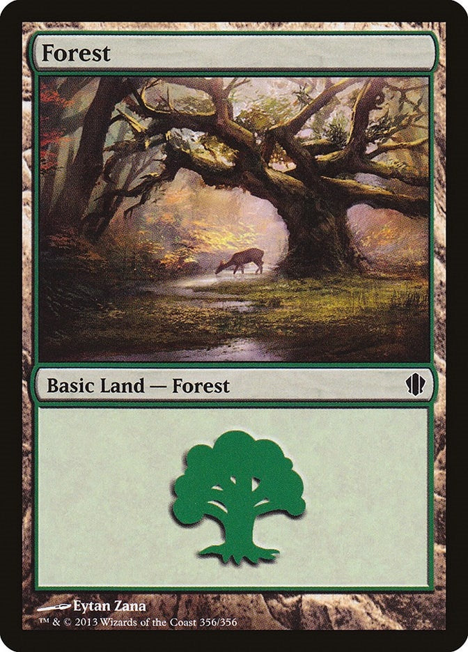 Forest (356) (356) [C13] - MTG Single