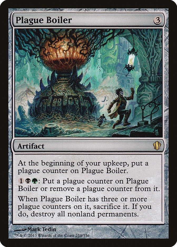 Plague Boiler (254) [C13] - MTG Single