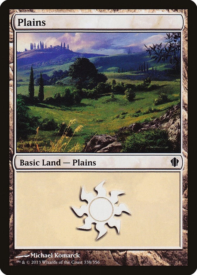 Plains (338) (338) [C13] - MTG Single