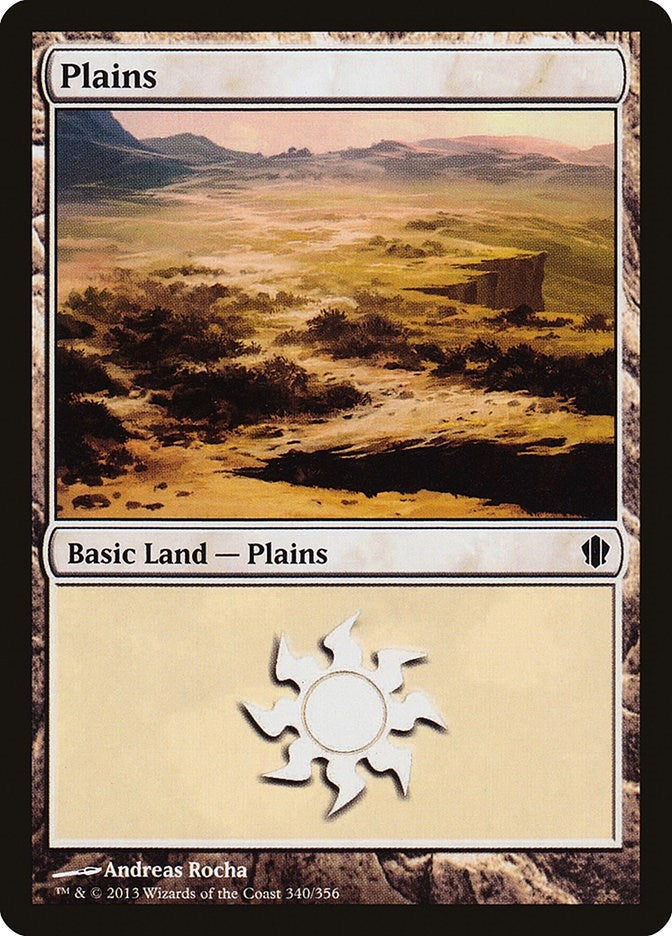Plains (340) (340) [C13] - MTG Single