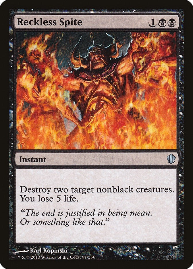 Reckless Spite (91) [C13] - MTG Single
