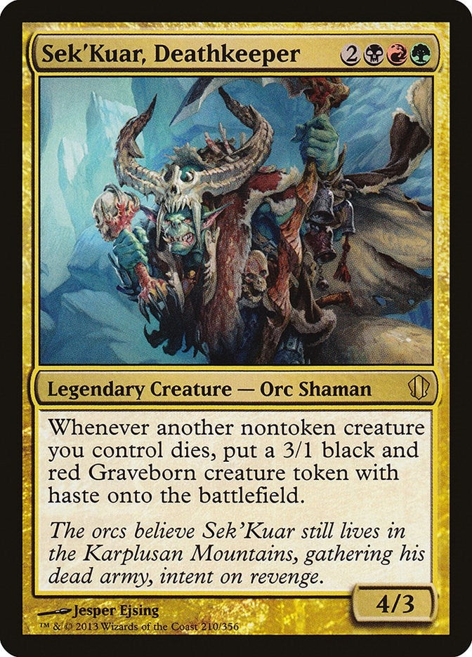 Sek’Kuar Deathkeeper (210) [C13] - MTG Single