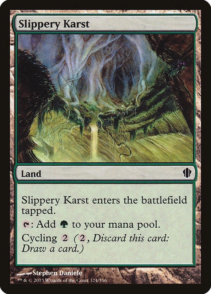 Slippery Karst (324) [C13] - MTG Single