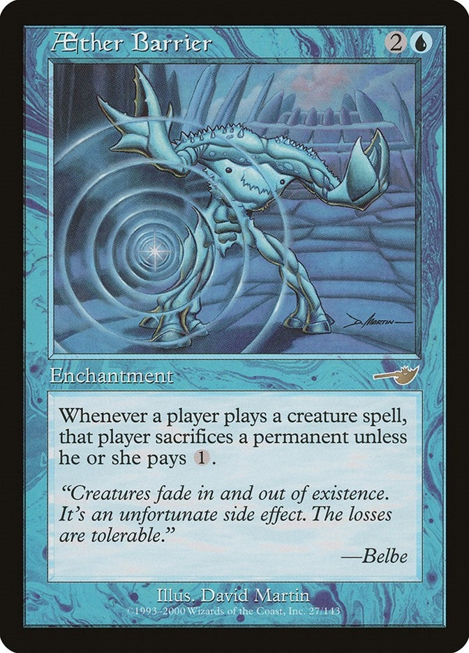 Aether Barrier (27) [NMS] - MTG Single
