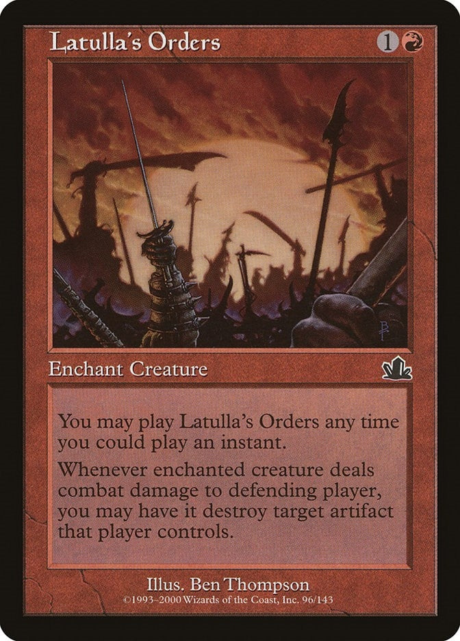 Latulla’s Orders [PCY] - MTG Single